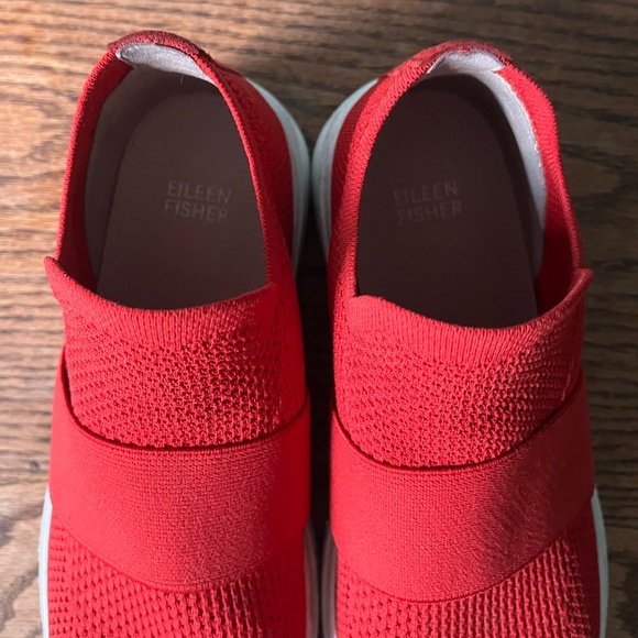 Eileen Fisher Pari Platform Mid Top Slip On Sneaker Stretch Fit Mesh Size 7 - Picture 4 of 7